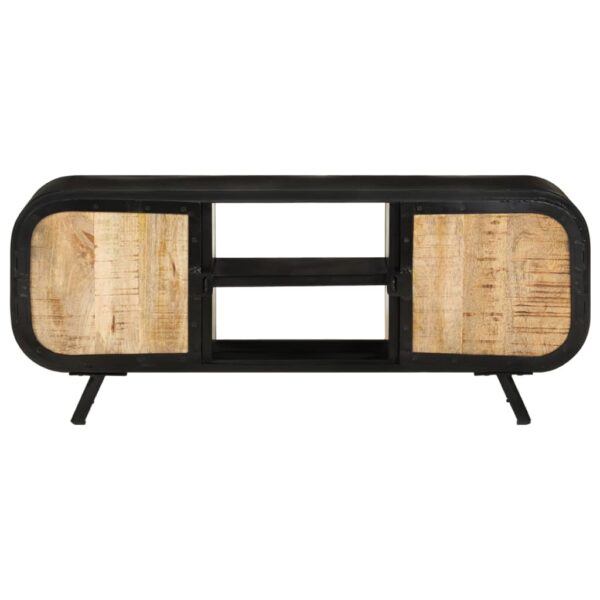 Szafka pod telewizor, 110x30x45 cm, surowe drewno mango - obrazek 2