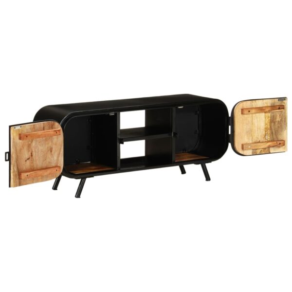 Szafka pod telewizor, 110x30x45 cm, surowe drewno mango - obrazek 4