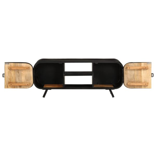 Szafka pod telewizor, 110x30x45 cm, surowe drewno mango - obrazek 5