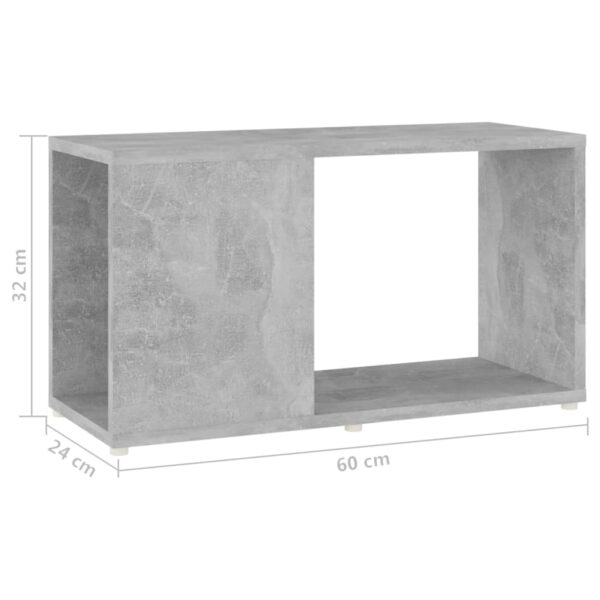 Szafka pod TV, szarość betonu, 60x24x32 cm - obrazek 7