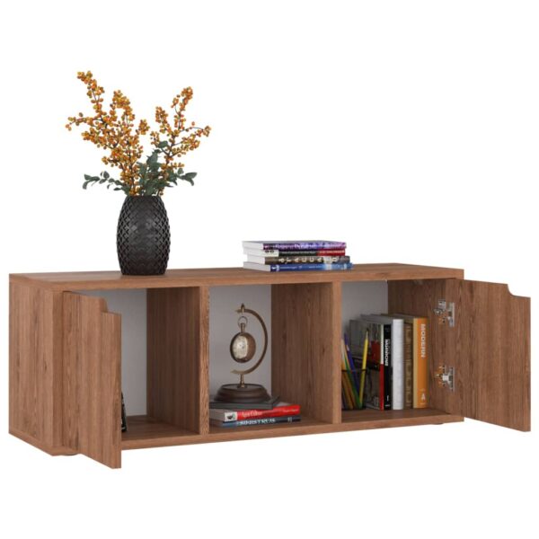 Szafka pod TV, brązowy dąb, 88,5x27,5x30,5 cm - obrazek 5