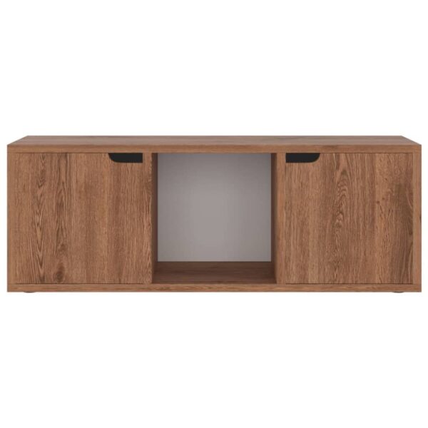 Szafka pod TV, brązowy dąb, 88,5x27,5x30,5 cm - obrazek 7