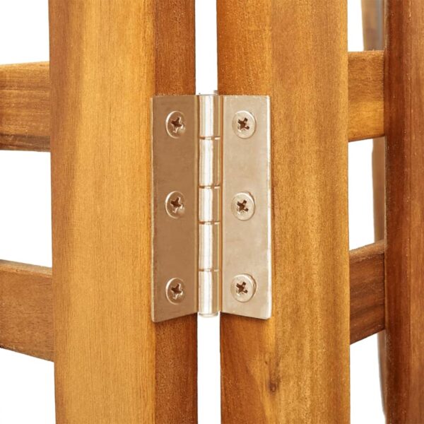 Parawan 3-panelowy, 121,5x2x180 cm, lite drewno akacjowe - obrazek 8