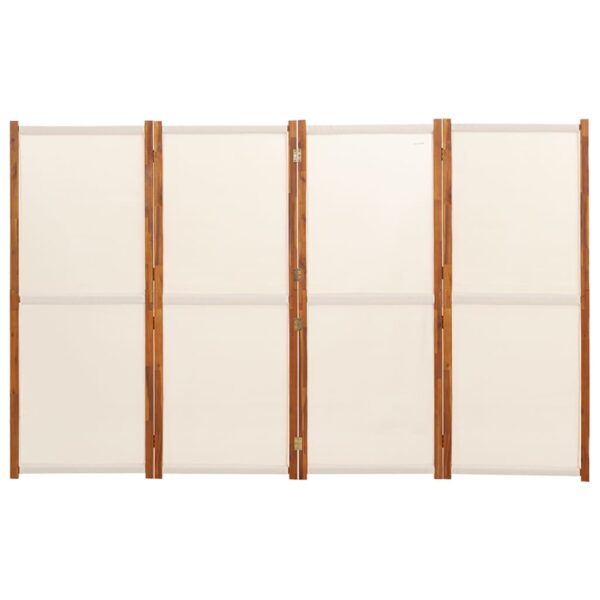 Parawan 4-panelowy, kremowy, 280 x 180 cm - obrazek 4