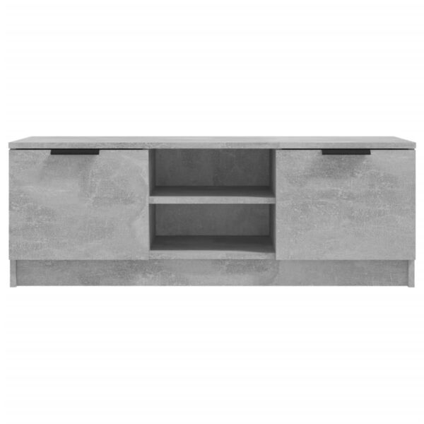Szafka pod telewizor, szarość betonu, 102x35x36,5 cm - obrazek 3