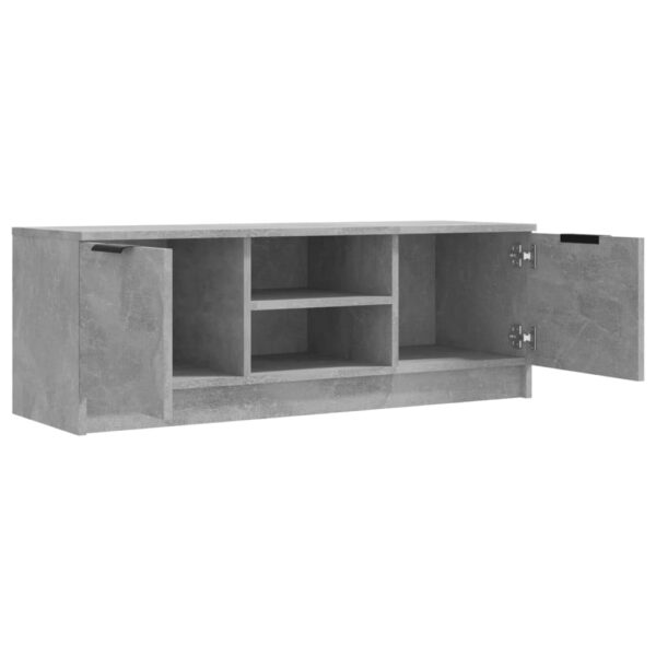 Szafka pod telewizor, szarość betonu, 102x35x36,5 cm - obrazek 4