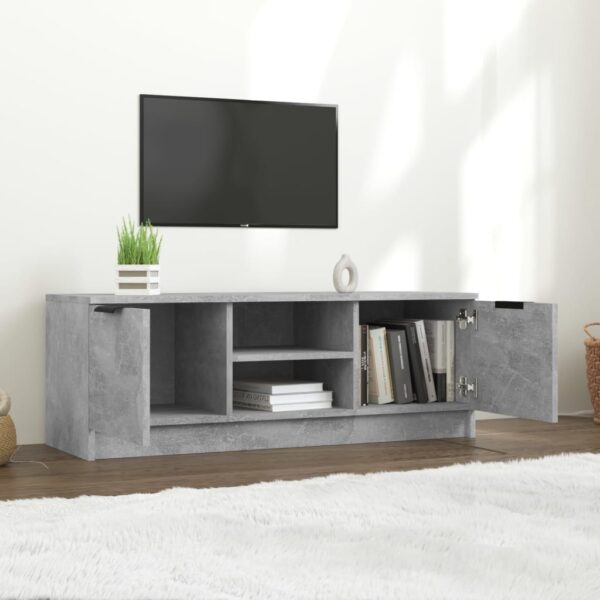 Szafka pod telewizor, szarość betonu, 102x35x36,5 cm - obrazek 6