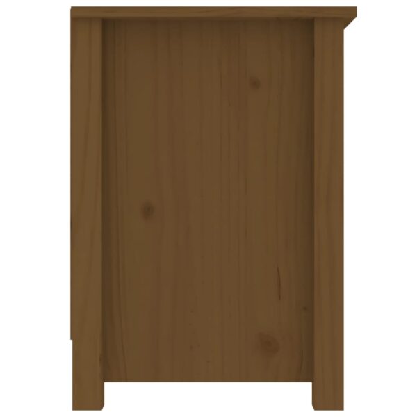 Szafka pod TV, miodowy brąz, 103x36,5x52 cm, drewno sosnowe - obrazek 5