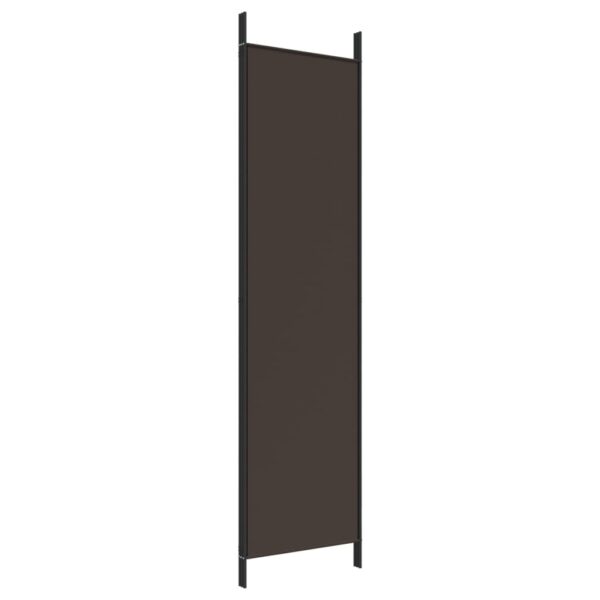 Parawan 3-panelowy, brązowy, 150x200 cm, tkanina - obrazek 6