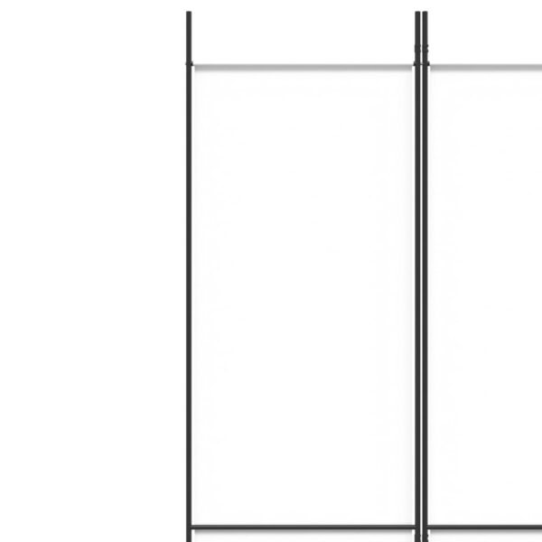Parawan 5-panelowy, biały, 250x220 cm, tkanina - obrazek 7