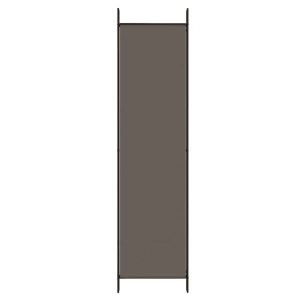 Parawan 6-panelowy, antracytowy, 300x220 cm, tkanina - obrazek 6