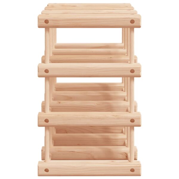 Stojak na 12 butelek wina, 36x23x36 cm, lite drewno sosnowe - obrazek 4