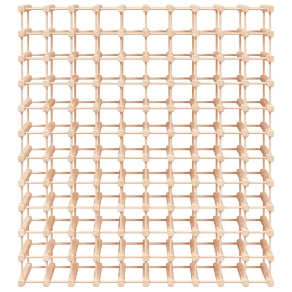 Stojak na 120 butelek wina, 112,5x23x123,5 cm, drewno sosnowe - obrazek 3