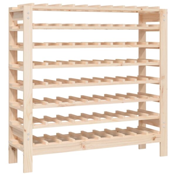 Stojak na wino, 109,5x30x107,5 cm, lite drewno sosnowe - obrazek 2