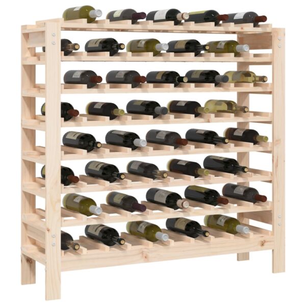 Stojak na wino, 109,5x30x107,5 cm, lite drewno sosnowe - obrazek 4