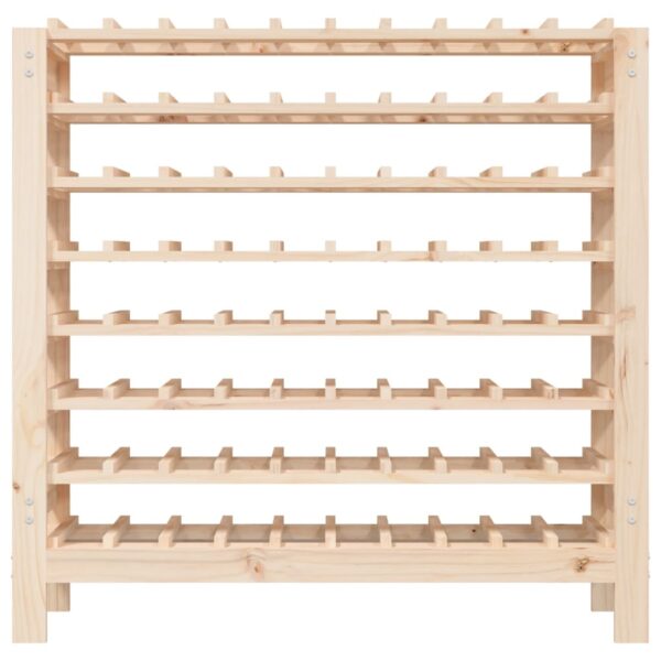 Stojak na wino, 109,5x30x107,5 cm, lite drewno sosnowe - obrazek 5
