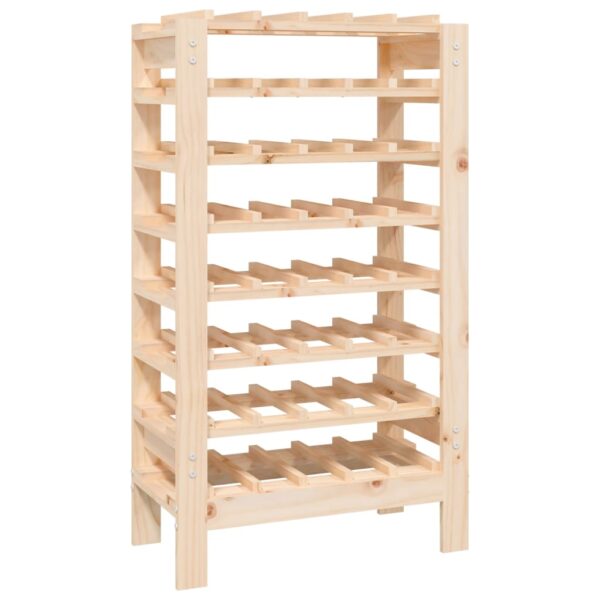 Stojak na wino, 61,5x30x107,5 cm, lite drewno sosnowe - obrazek 2