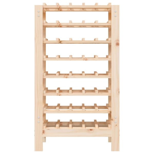 Stojak na wino, 61,5x30x107,5 cm, lite drewno sosnowe - obrazek 5