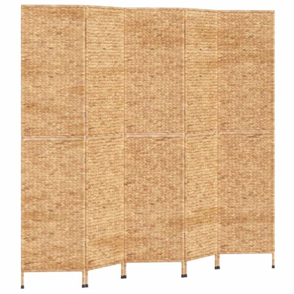 Parawan pokojowy, 5-panelowy, 205x180 cm, hiacynt wodny - obrazek 2