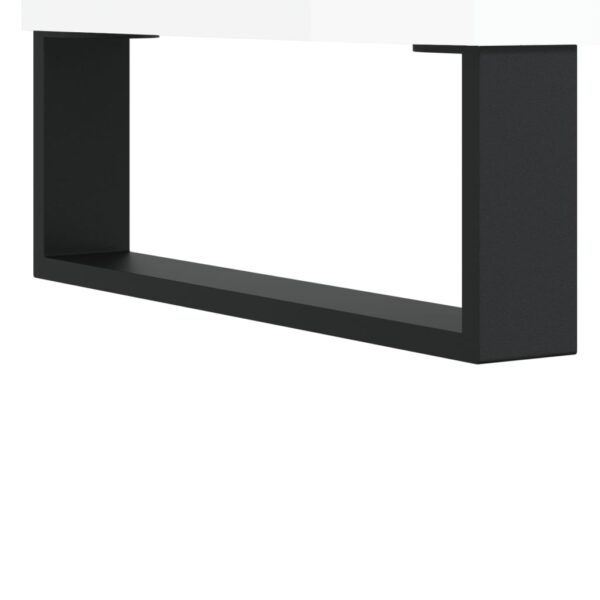 Szafka pod TV, biała, wysoki połysk, 102x36x50 cm - obrazek 10