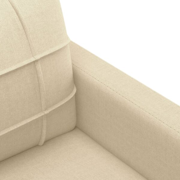 3-osobowa sofa, kremowa, 180 cm, tapicerowana tkaniną - obrazek 6