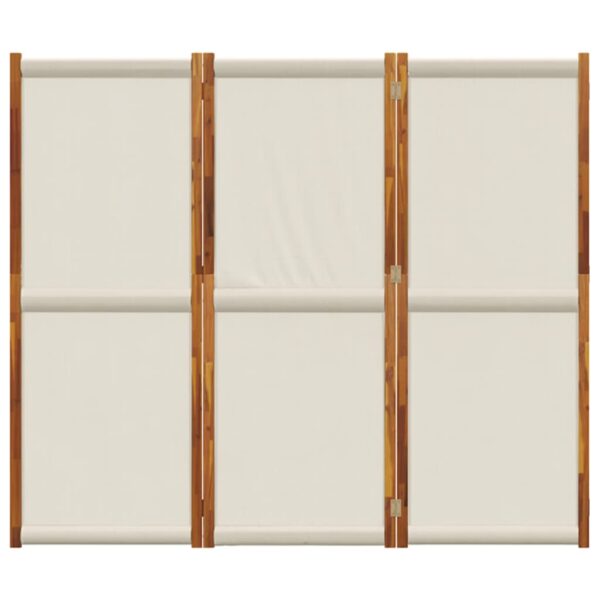 Parawan 3-panelowy, jasnoszary, 210x180 cm - obrazek 4
