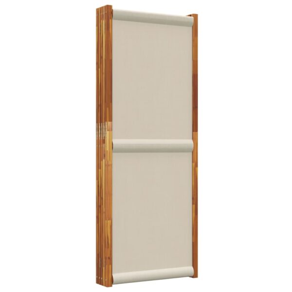 Parawan 5-panelowy, jasnoszary, 350x180 cm - obrazek 5