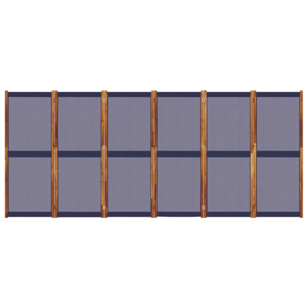 Parawan 6-panelowy, ciemnoniebieski, 420x180 cm - obrazek 4