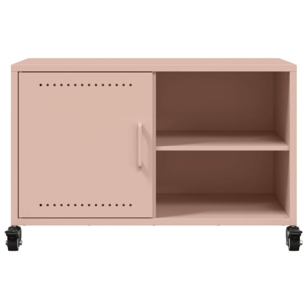 Szafka RTV, różowa, 68x39x43,5 cm, stal - obrazek 6