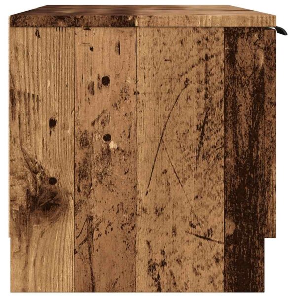 Szafka pod telewizor, stare drewno, 102x35x36,5 cm - obrazek 5
