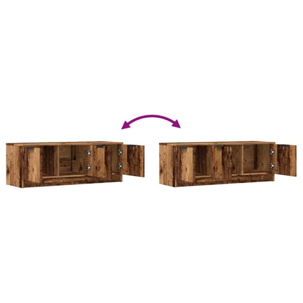 Szafka pod telewizor, stare drewno, 102x35x36,5 cm - obrazek 7