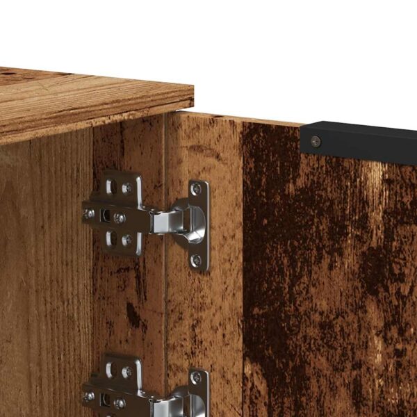 Szafka pod telewizor, stare drewno, 102x35x36,5 cm - obrazek 9
