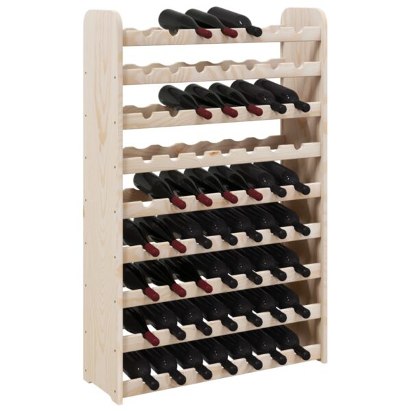 Stojak na wino, 72,5x25x111,5 cm, lite drewno sosnowe - obrazek 4