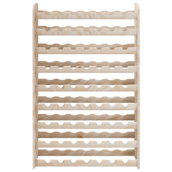 Stojak na wino, 72,5x25x111,5 cm, lite drewno sosnowe - obrazek 5