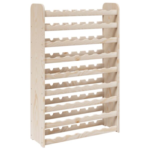 Stojak na wino, 72,5x25x111,5 cm, lite drewno sosnowe - obrazek 7