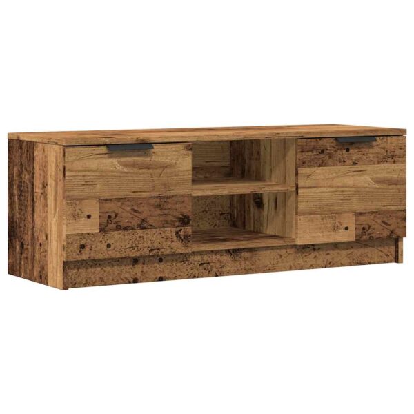 Szafka pod telewizor, stare drewno, 102x35x36,5 cm - obrazek 2