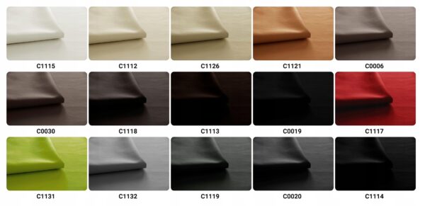 Zestaw wypoczynkowy mebli uszak Eko skóra sofa fotele pufy komplet - obrazek 12