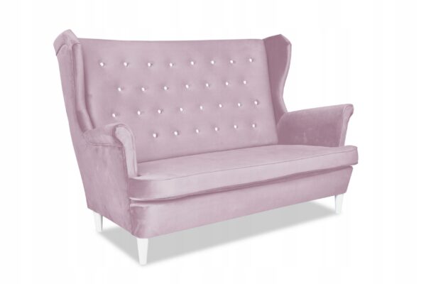 Zestaw wypoczynkowy mebli uszak Diana sofa fotele pufy komplet - obrazek 2