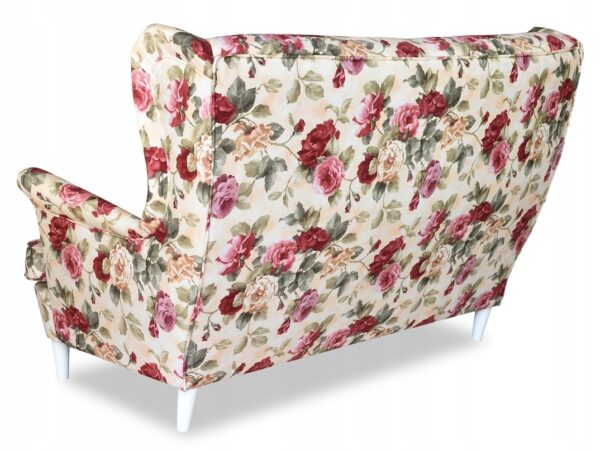 Zestaw wypoczynkowy mebli uszak Ari Print sofa fotele pufy komplet - obrazek 4