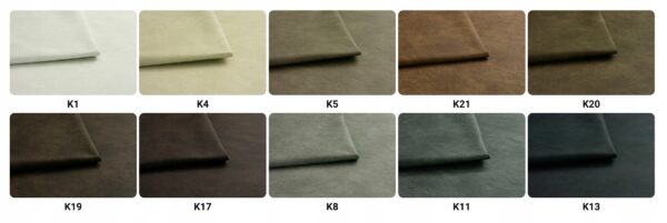 Zestaw wypoczynkowy mebli uszak Eko skóra sofa fotele pufy komplet - obrazek 13
