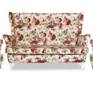 Zestaw wypoczynkowy mebli uszak ARI Print sofa fotele skandynawskie