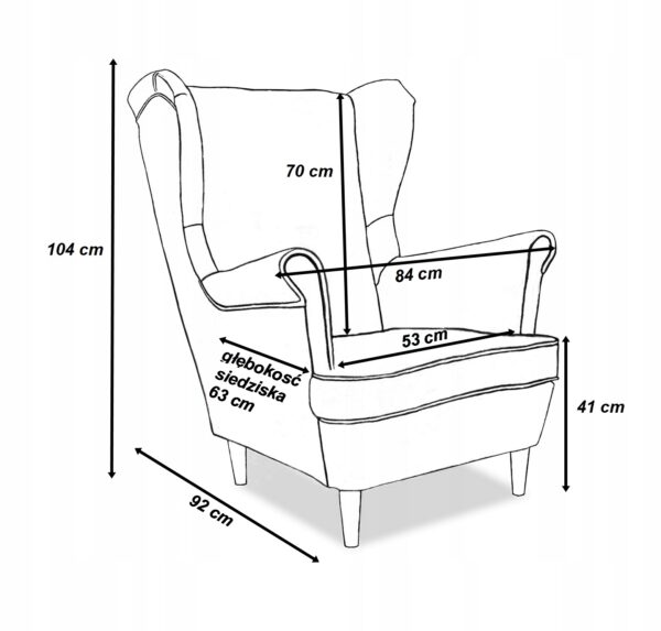 Zestaw wypoczynkowy mebli uszak Ari sofa fotele pufy komplet - obrazek 6