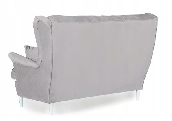 Zestaw wypoczynkowy mebli uszak Gaja sofa fotele pufy komplet - obrazek 3