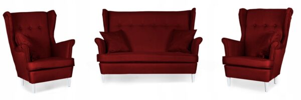 Zestaw wypoczynkowy mebli uszak ARI sofa fotele skandynawskie