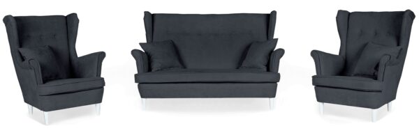 Zestaw wypoczynkowy mebli uszak ARI sofa fotele skandynawskie