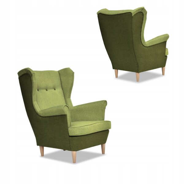 Zestaw wypoczynkowy ARI DUO sofa fotele zielono - zielony - obrazek 7