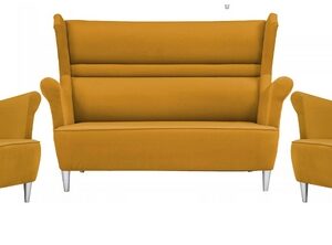 Zestaw wypoczynkowy mebli uszak Zoja sofa fotele skandynawskie