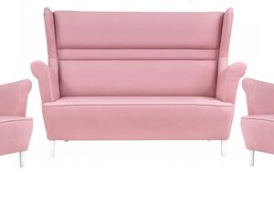 Zestaw wypoczynkowy mebli uszak Zoja sofa fotele skandynawskie