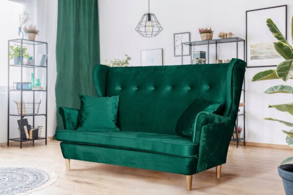 Zestaw wypoczynkowy mebli uszak Ari sofa fotele pufy komplet - obrazek 5
