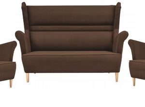 Zestaw wypoczynkowy mebli uszak Zoja sofa fotele skandynawskie